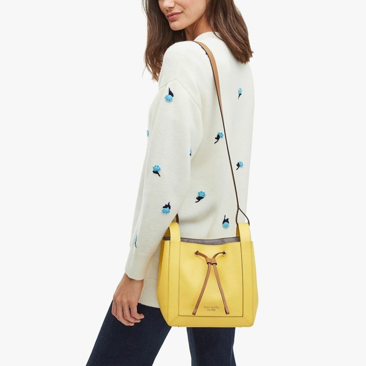 Bolso Saco Kate Spade Colombia Outlet - Grab Small Mujer Amarillo Multicolor